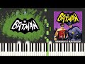 Batman 1966 TV series - Theme | Synthesia | Piano Tutorial | Cover OST