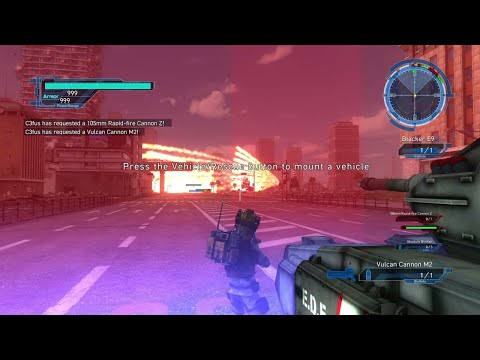 EDF 5 DLC 1-10 Air Raider Inferno Gunships run Engage Aliens 2 ( Earth Defense Force 5 )