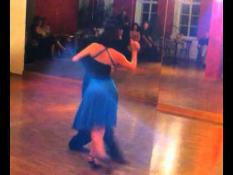  Carlos Espinoza  and  Pamela Ramos Aracena  are  dancing  to  the  vals  "  Pobre Flor  "