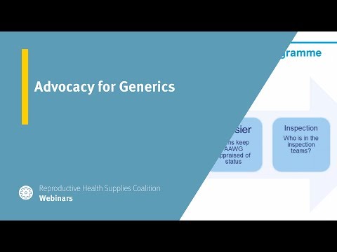 Advocacy for Generics
