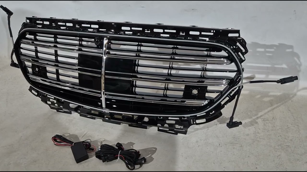 Mercedes E-сlass W214 2023- рр. Передня решітка в стилі W223 AMG-Line з Led Video 1