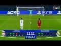 UEFA Champions League Final Penalty Shootout 2022 - Liverpool vs Real Madrid -eFootball PES Gameplay