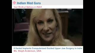 Ms. Steph Anderson, USA patient video testimonial India