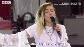 Miley Cyrus - Inspired (One Love Manchester) Letra Español