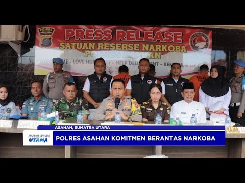 POLRES ASAHAN GAGALKAN PEREDARAN 18 KG SABU