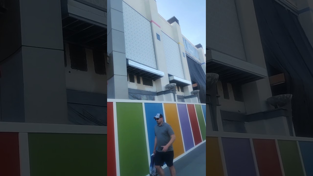 ESPN Zone statue murals exposure during makeover downtown disney district, Disneyland CA (5/10/2025)