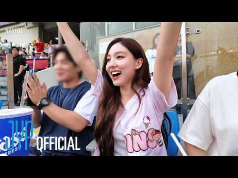 NAYEON First Pitch Behind with LG TWINS