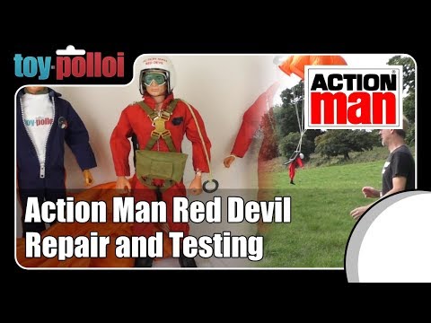 Vintage Action Man Red Devil repair and testing - Toy Polloi