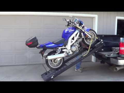 Demonstration of Motorcycle Lift Ramp
