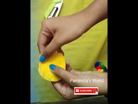 How to make plastic flower/Plastic Beautiful Flower/Paromita's World