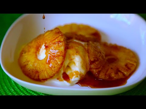 Tippy Tuesday: Pineapple and Cinnamon Flambé with Vanilla Ice Cream