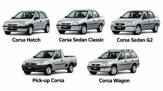 Cada Modelo do Corsa Explicado em 3 Minutos.