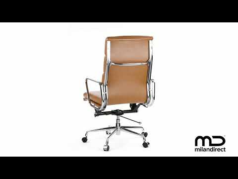 Eames Premium Replica High Back Soft Pad Management Office Chair Product Video 4