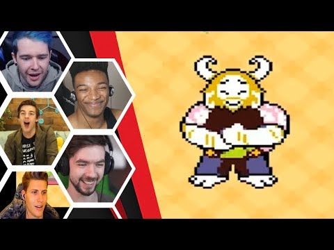 Let's Players Reaction To Getting A Hug From Asgore | Deltarune