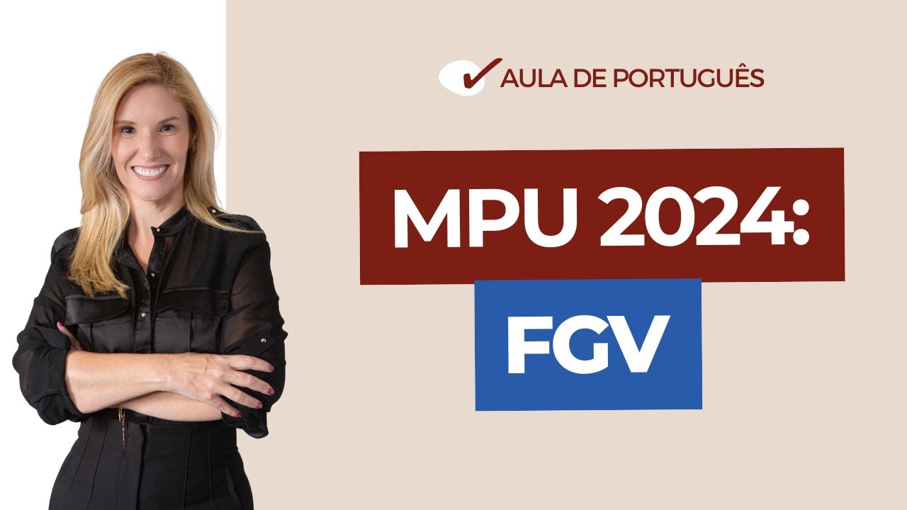 CONCURSO MPU | FGV | Prof.ªFlávia Rita