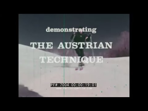 OTHMAR SCHNEIDER DEMONSTRATES AUSTRIAN SKIING TECHNIQUE  1960s SKI INSTRUCTIONAL FILM 70004