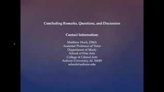 NATS Chat December 2014: A Conversation with Matthew Hoch