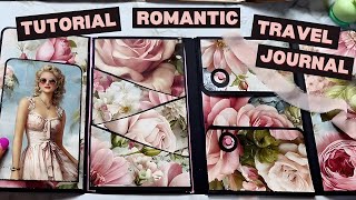 How to Make a Shabby Chic Travel Junk Journal | Step-by-Step with Tropical &amp; Romantic Papers