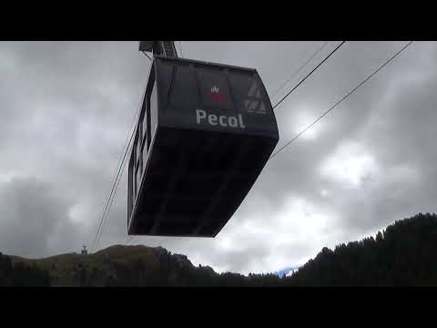 Risalita integrale funivia Hölzl "Pecol - Col dei Rossi" - Canazei (TN) / Seilbahn / Ropeway / 缆车
