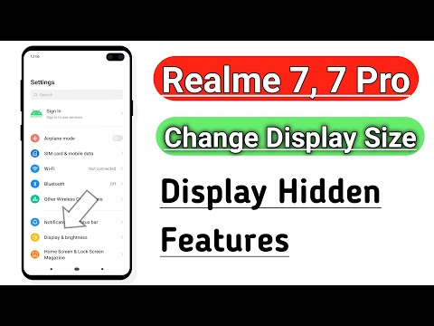 Realme 7, 7 Pro Change Display Size Display Hidden Feature