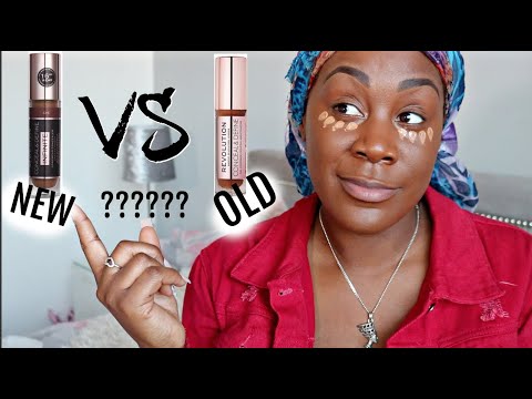 Revolution NEW Conceal & Define INFINITE VS OLD Conceal & Define concealer | SWATCHES ON DARK SKIN
