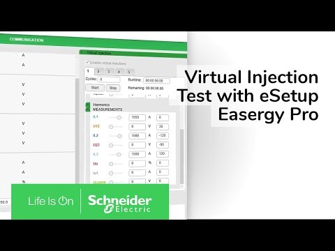 Easergy P3 - Virtual injection Test with eSetup Easergy Pro