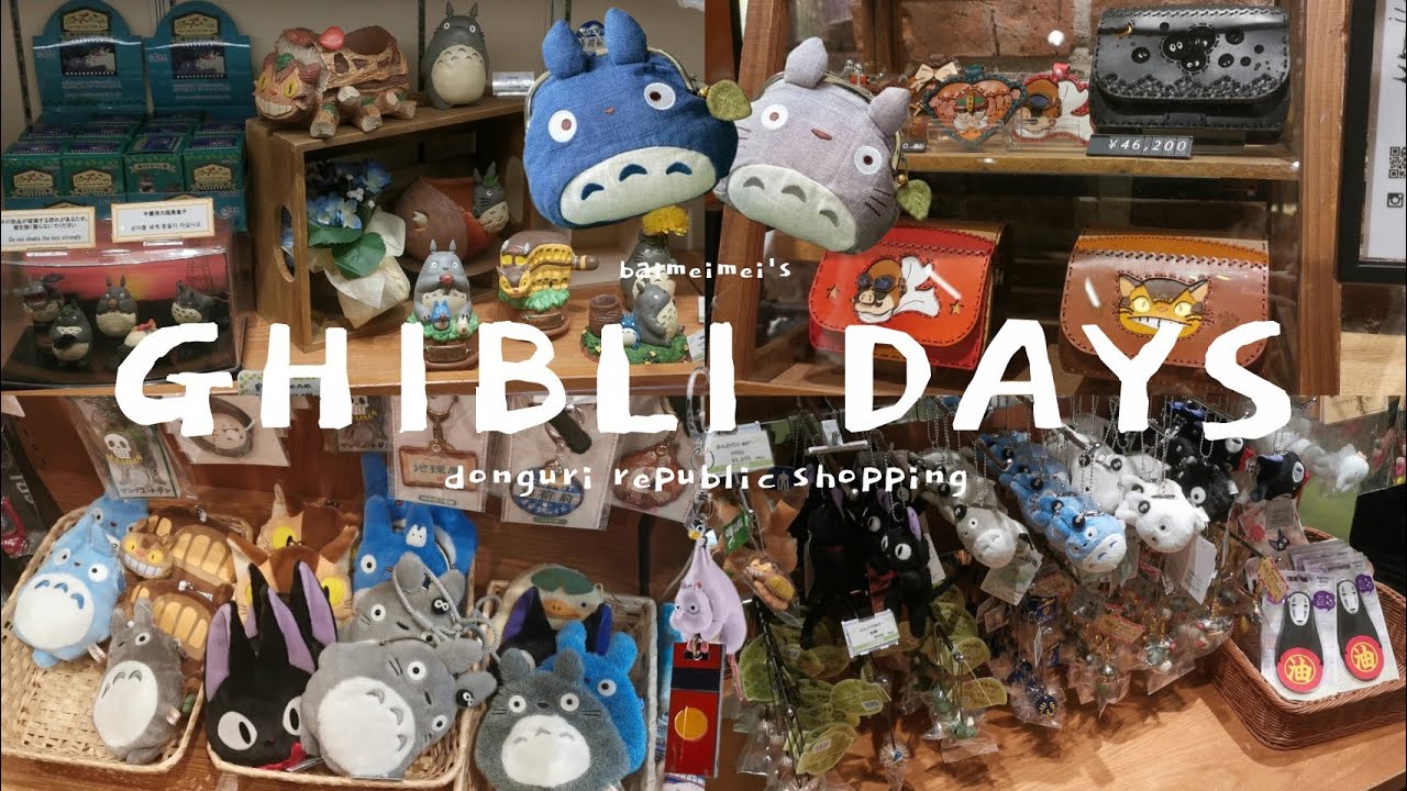 ghibli vlog 🏡 shopping at the studio ghibli store {donguri republic} & haul 🌽