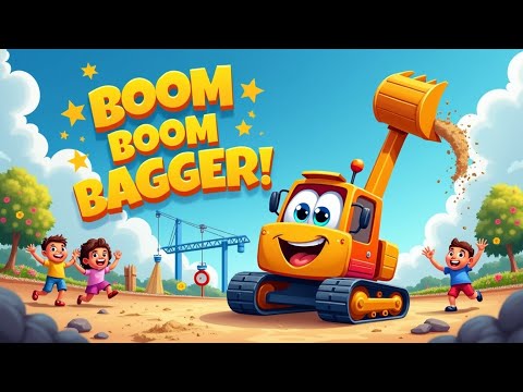 Bagger Boom Boom 🚧 Das lustigste Kinderlied zum Mitsingen & Tanzen! (Spielplatz-Song)