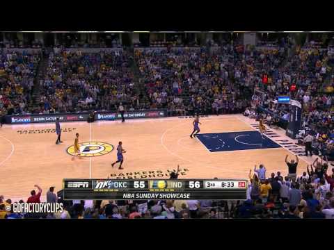 2014.04.13 - Lance Stephenson, C.J. Watson, Paul George & David West Full Highlights vs Thunder