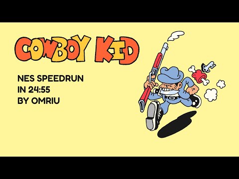Cowboy kid NES Speedrun in 24:55 by Omriu