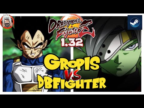 DBFZ Gropis vs DBFighter (SBaby2, Zamasu, Frieza) Vs (Vegeta, A18, Beerus)