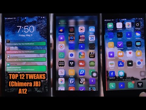 Top 12 BEST Free (A12) Tweaks For Chimera Jailbreak iOS 12-12.1.2