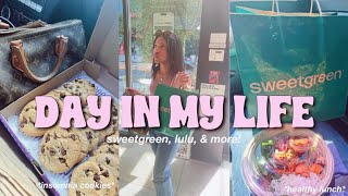 DAY IN MY LIFE: SWEETGREEN, SHOPPING, INSOMNIA COOKIES