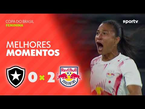 Gols e lances de Botafogo x Red Bull Bragantino