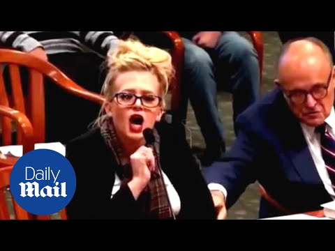 Giuliani brings 'vote fraud' witness Melissa Carone to Michigan legislative hearing