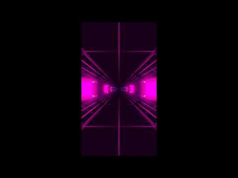 Tunnel Corridor Sci-fi Pink Neon Lights Background #shorts