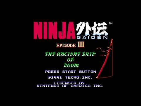 The Best of Retro VGM #1080 - Ninja Gaiden III (NES/Famicom) - Staff Roll