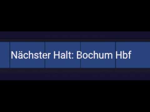 Nächster Halt: Bochum Hbf! Nicht automatisierte Ansage im RE6!