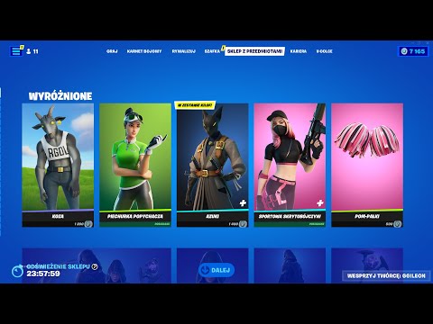 SKLEP FORTNITE 4.01.2023 *KOZA, PIECHURKA POPYCHACZA, POKI, DZIESIĄTKA*