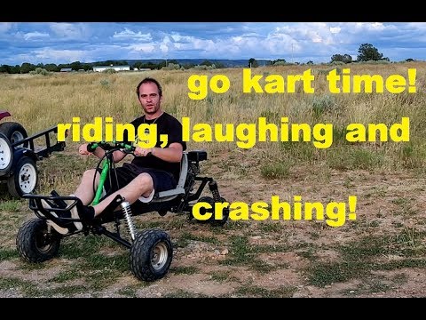 My home made go kart reverse trike ride and review!