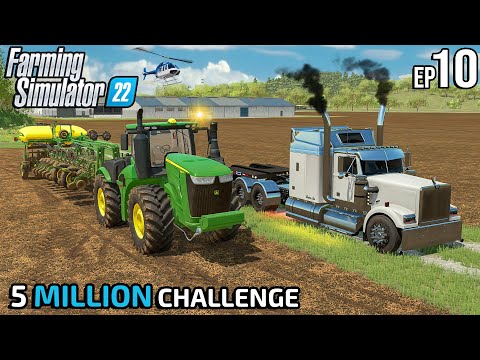 I started the PLANTING SEASON with JOHN DEERE 9R | 5 MILLION Challenge | Farming Simulator 22