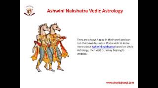 Ashwini Nakshatra Career Vedic Astrology