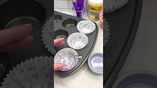 How She Turned Cupcake Liners Into a Premium Dessert 💰 #shorts #trending
