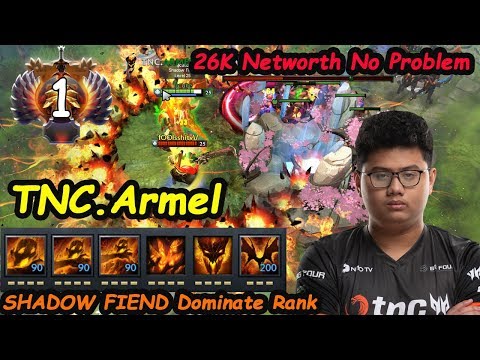 TNC Armel - [Shadow Fiend] MIDLANE Dominate Rank Top1 MMR Dota 2 7.22c Pro Gameplay