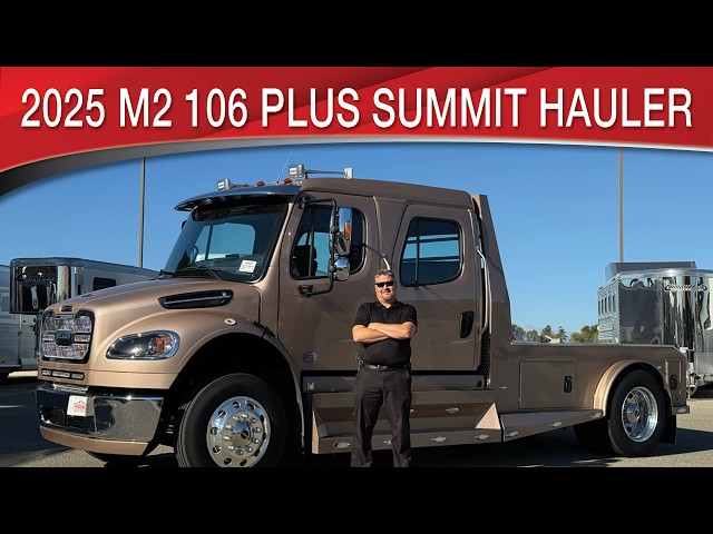 Preview image of 2025 Freightliner M2 106 Plus Summit Hauler Luxury Hauler Truck youtube video