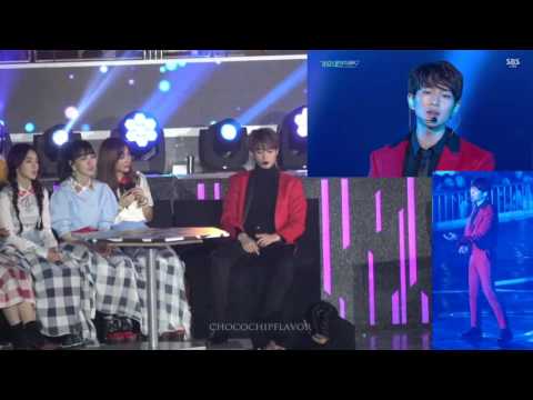 161226 Red Velvet reaction to SHINee Prism (short) @ SBS Gayo Daejun