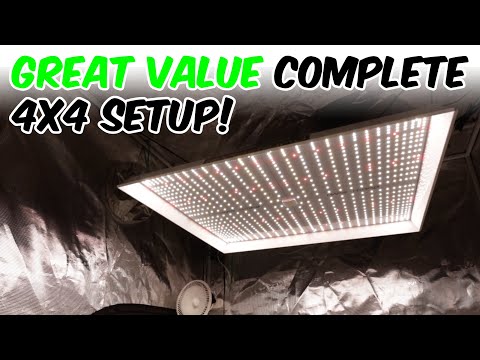 Great Value Complete 4x4 GROW TENT SETUP AT HOME MADE EASY!