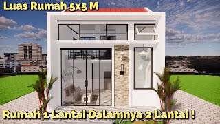 Rumah Mezzanine 5x5 Meter Cantik Dan Menawan Banget !
