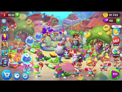 Fishdom 6132 Super Hard Level - 17 moves - NO BooSTERS