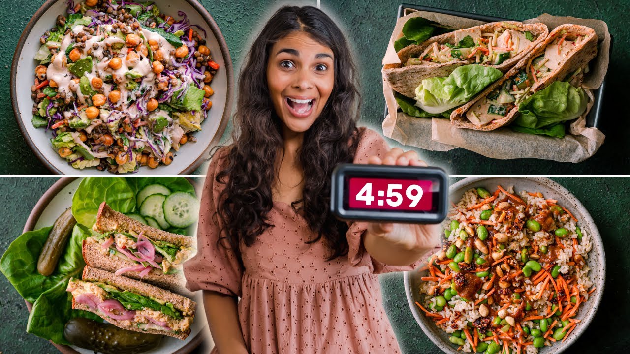 5-Minute Vegan Lunch Ideas (I timed them!)